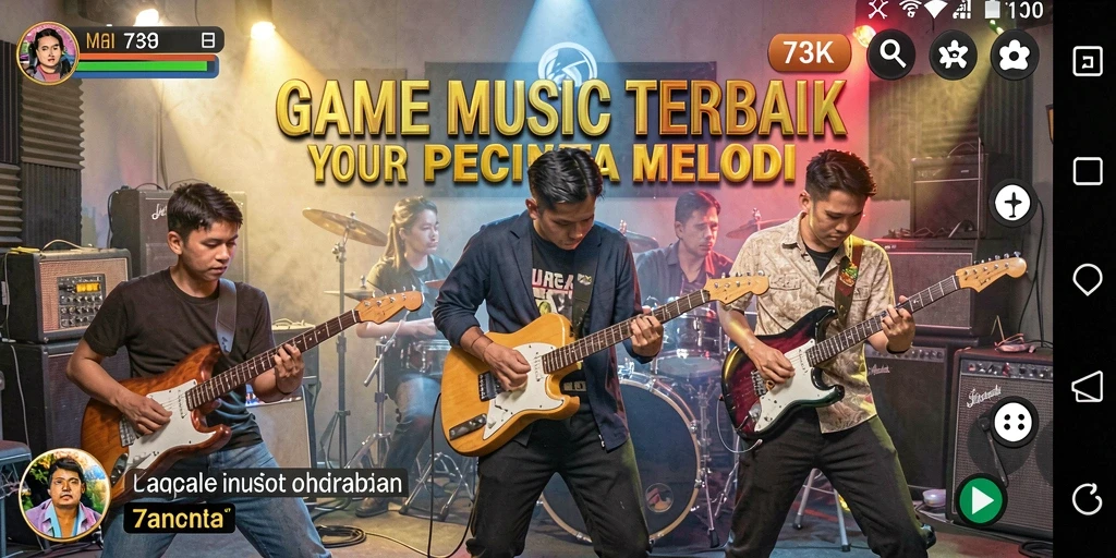 Gameplay interaktif 73K yang menarik dan penuh warna.