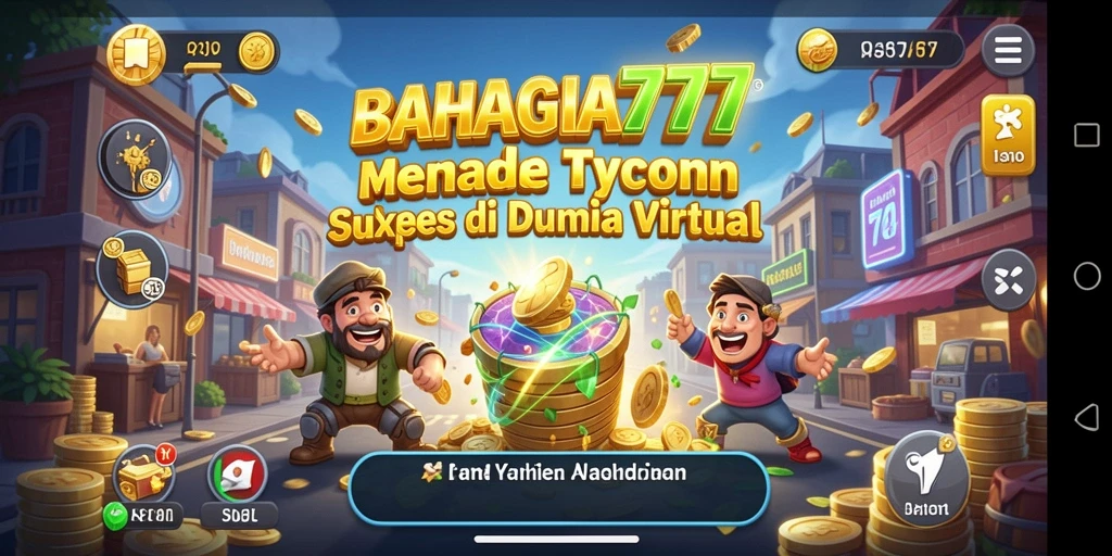 Tampilan gameplay seru dan interaktif dalam BAHAGIA777.