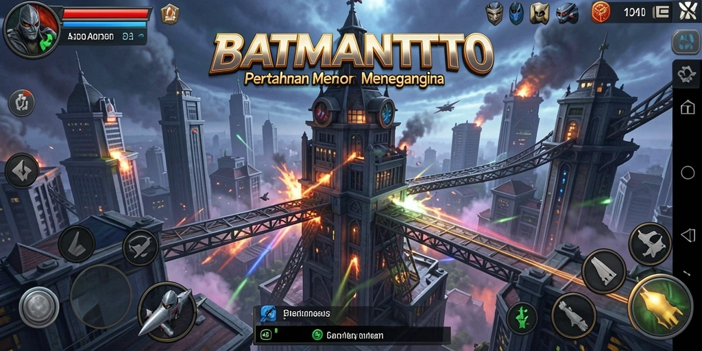 Screenshot gameplay Tower Defense yang menegangkan di BATMANTOTO.