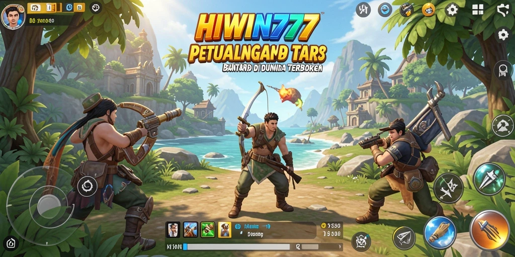 Tangkapan layar menunjukkan petualangan menakjubkan di dunia terbuka HIWIN777.