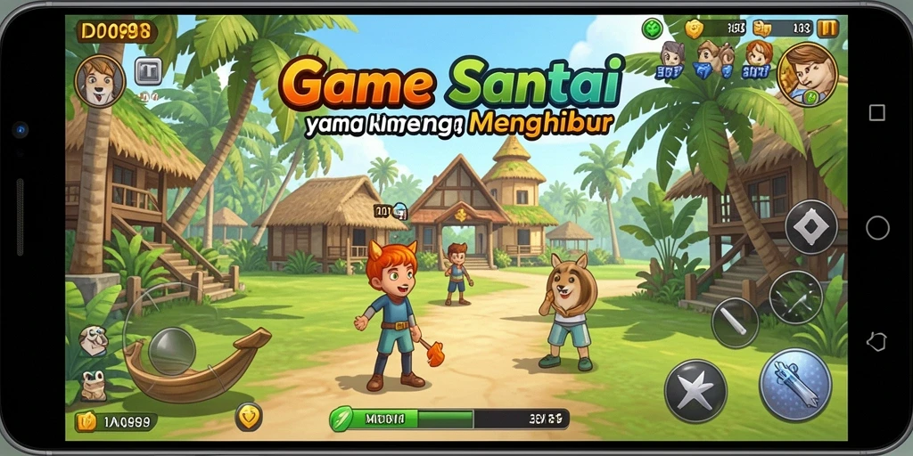 Screenshot ID098 menampilkan gameplay yang seru dan penuh warna.