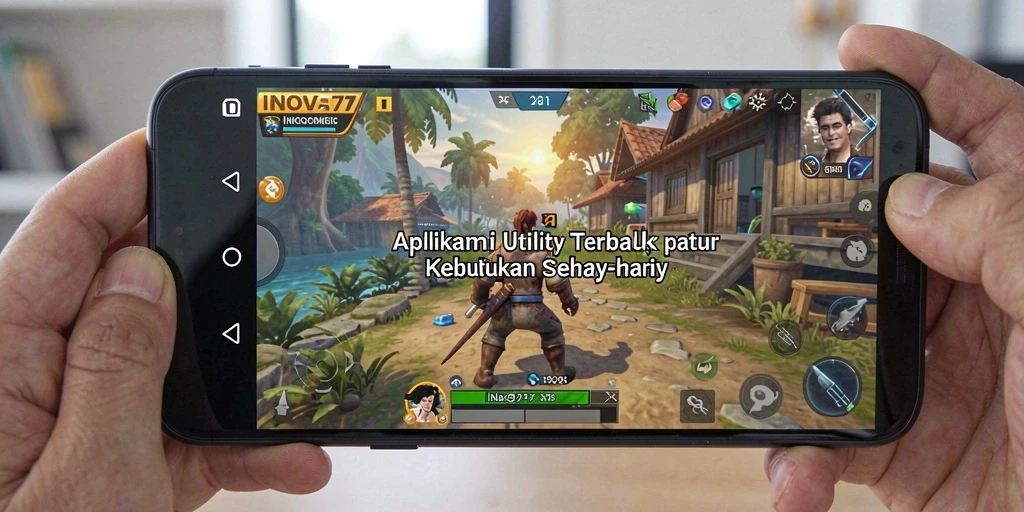 Tangkapan layar utama INOVA77 yang menunjukkan berbagai fitur utility.