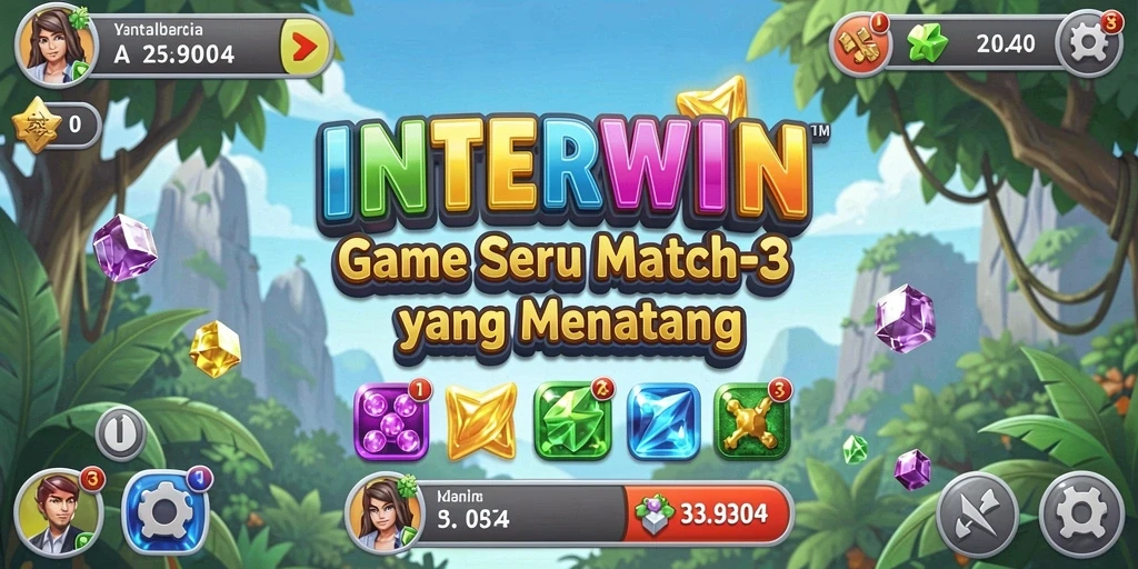 Tampilkan gameplay seru dalam INTERWIN dengan kombinasi item yang menarik.