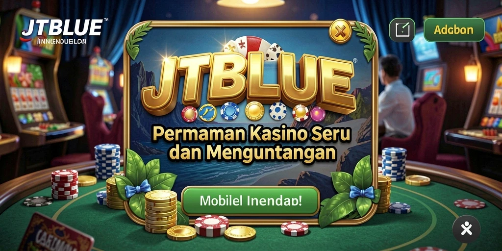Tampilan gameplay JTBLUE yang menarik dan mendebarkan di dunia Kasino.