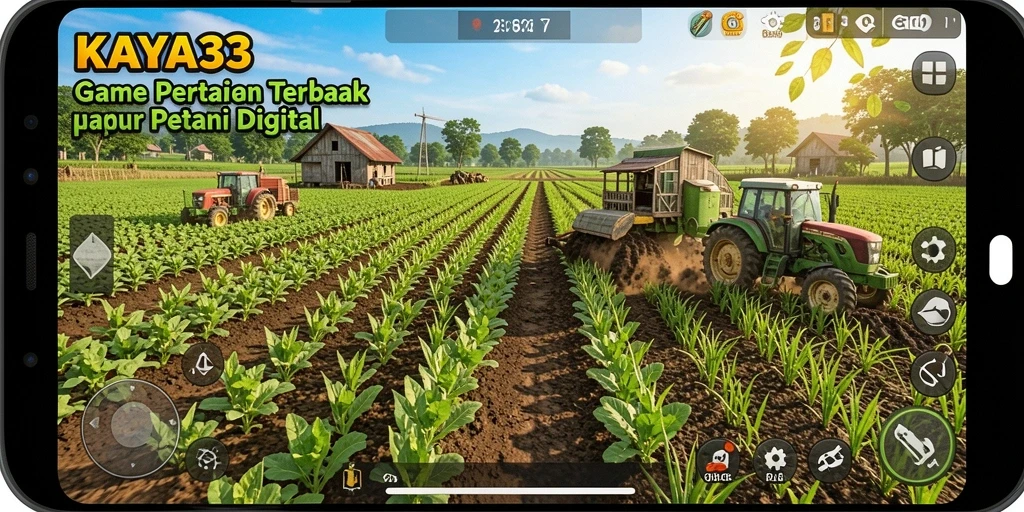 Tampilan menarik dari gameplay KAYA33 dengan aktivitas bertani.