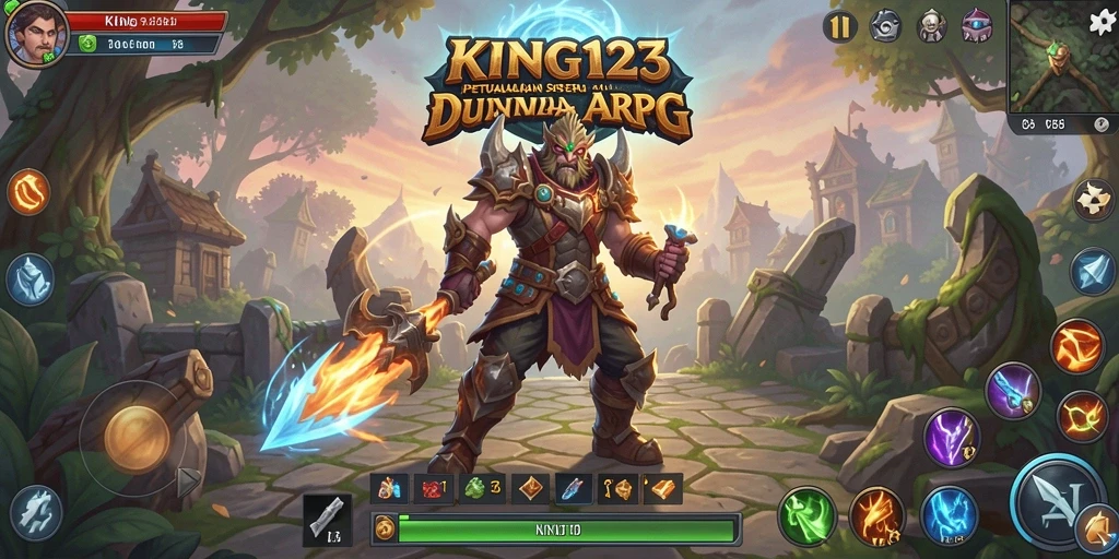 Tampilan menarik dari gameplay ARPG KING123 yang penuh aksi.
