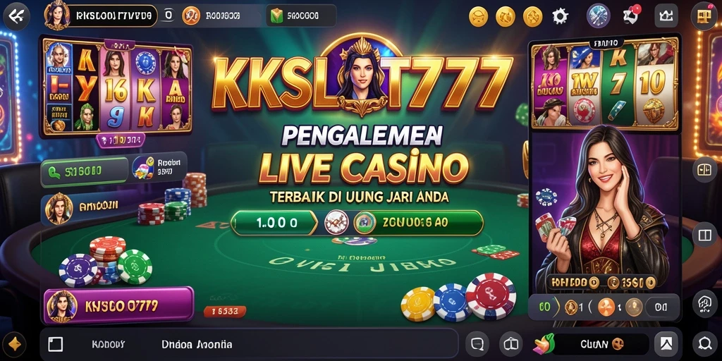 Gameplay menarik dan interaksi dealer nyata di KKSLOT777.