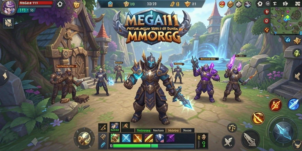 Gameplay menarik di dunia fantasi MEGA111, penuh aksi dan petualangan.