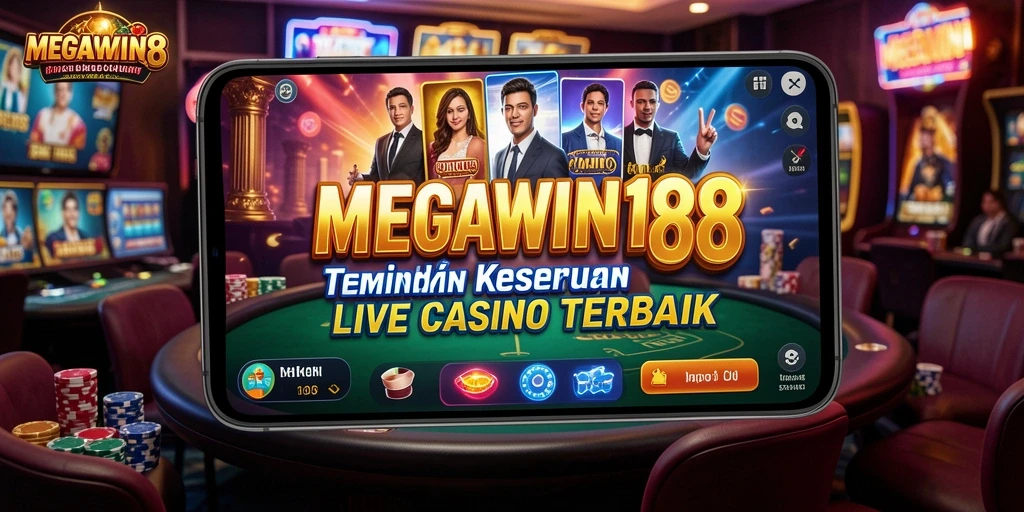 Tampilan permainan Live Casino yang seru di MEGAWIN188.