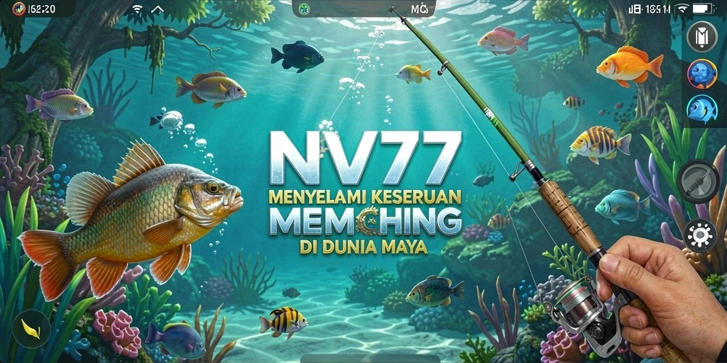 Tangkapan ikanku yang besar dalam game NV77, pemandangan memancing yang menarik.