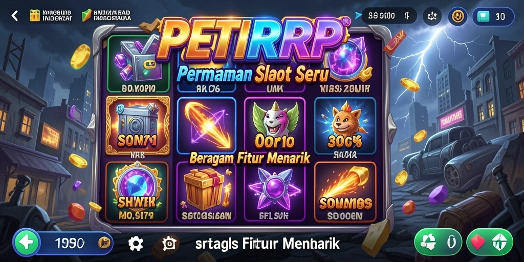 Tampilan gameplay PETIRRP yang menarik dan penuh warna.