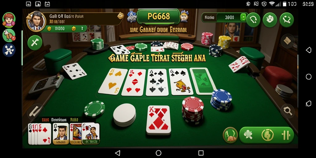Tampilan gameplay PGG68 yang seru dan menegangkan.