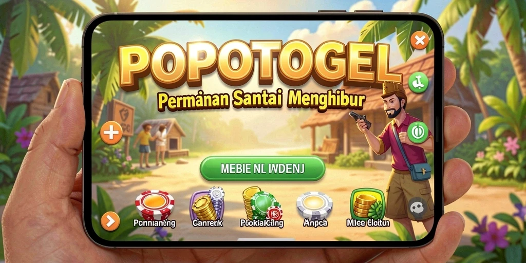 Screenshot dari POPOTOGEL menampilkan gameplay yang seru dan berwarna.