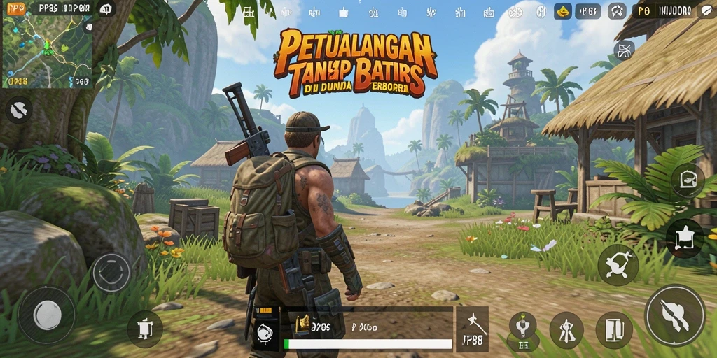 Tampilan gameplay menarik dengan grafik Open World yang menakjubkan.