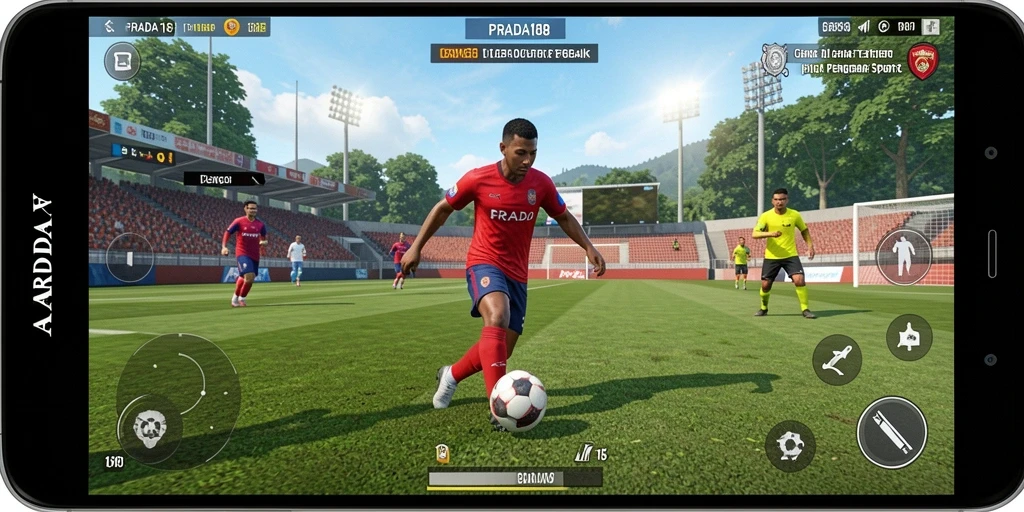 Tangkapan layar gameplay PRADA188 yang menunjukkan aksi olahraga yang mendebarkan.