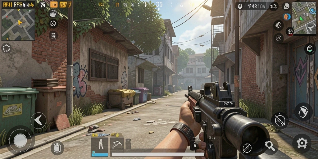 Screenshot menunjukkan gameplay TPS yang intens dan penuh aksi.