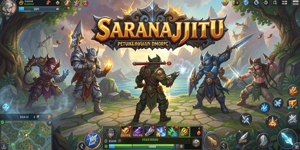 Tangkapan layar gameplay SARANAJITU menghadirkan pertempuran epik di dunia MMORPG.