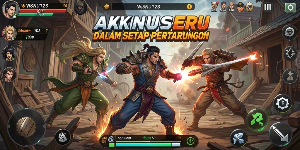 Tangkapan layar utama WISNU123 menampilkan aksi luar biasa dalam pertempuran.