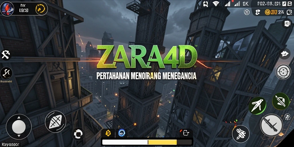 Tampilan gameplay ZARA4D yang menarik dan menegangkan dalam Tower Defense.